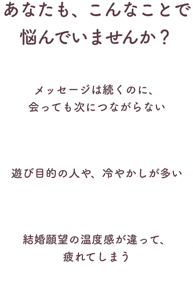 こんなことで悩んでいませんか？次につながらない、冷やかしが多い、温度感が違う